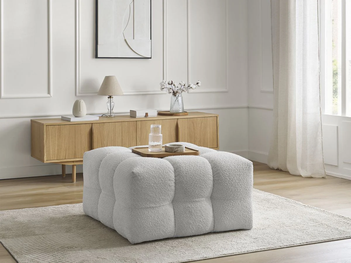 Pouf CLOUD tissu bouclette - Image 17