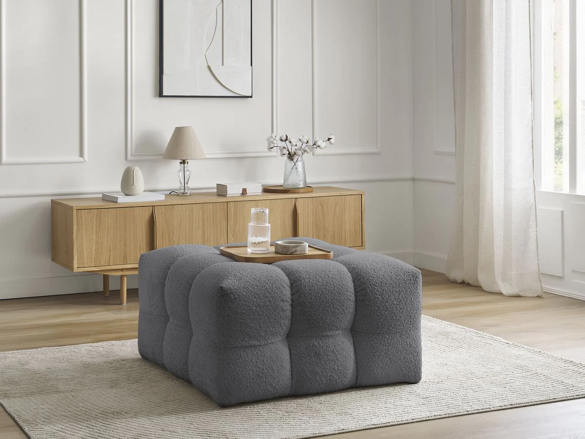 Pouf CLOUD tissu bouclette - Image 18