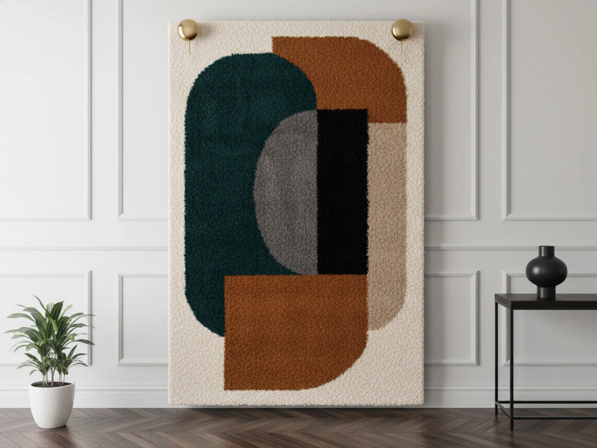 Tapis shaggy EZIO motif abstrait - Image 5