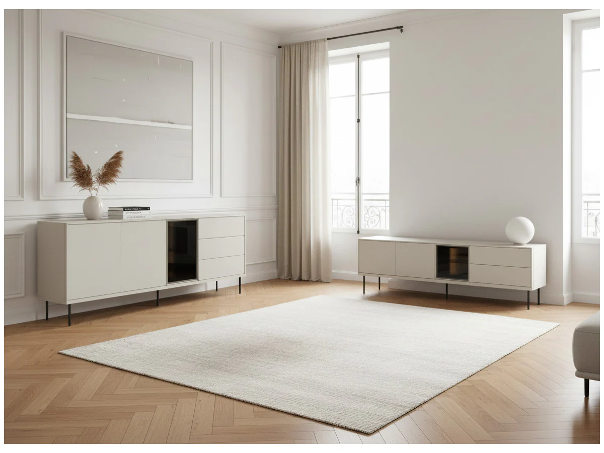 Ensemble ESPERA avec buffet 194 cm + meuble TV 194 cm avec LEDS
