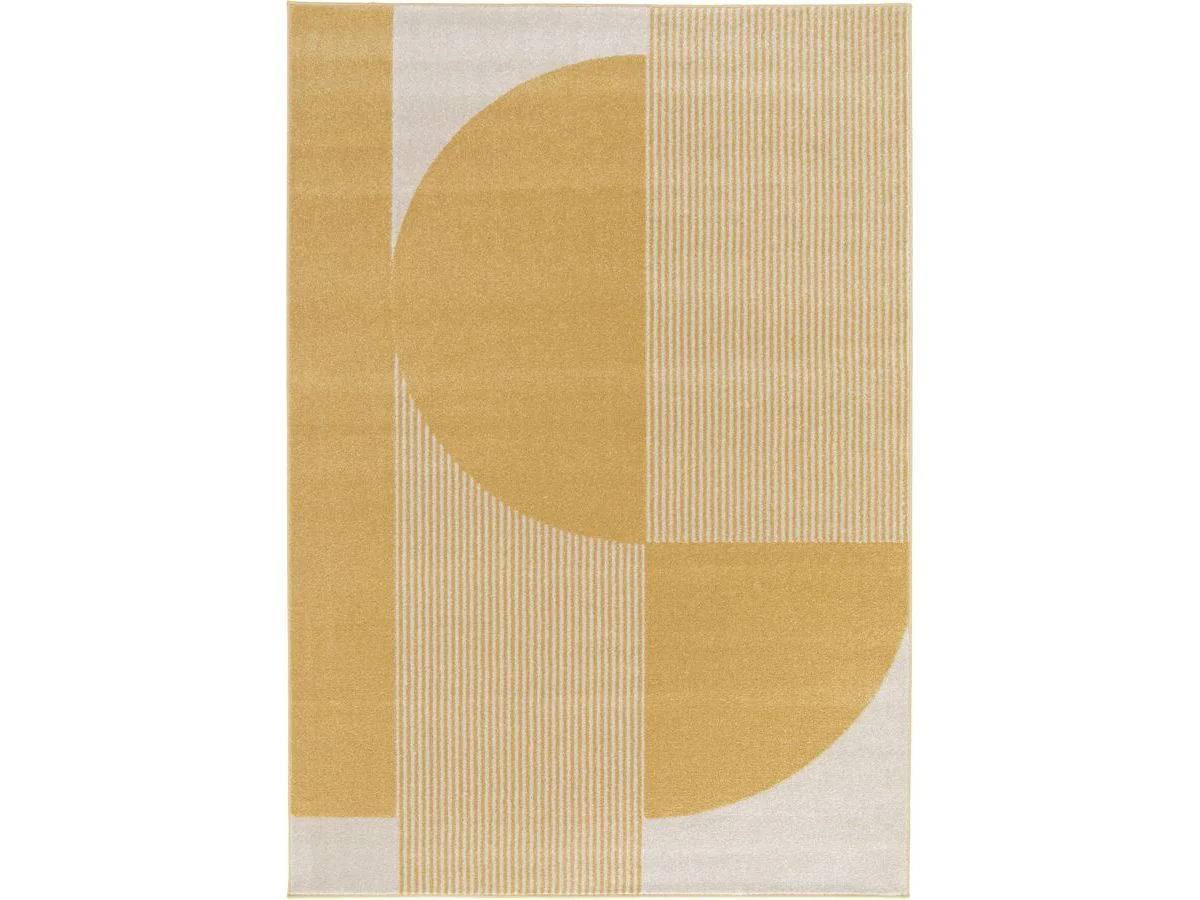 Tapis poils ras IRENA motif abstrait - Image 2