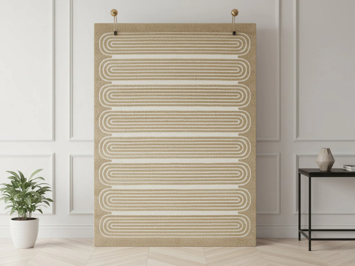 Tapis poils courts IAGO motif graphique - Image 4