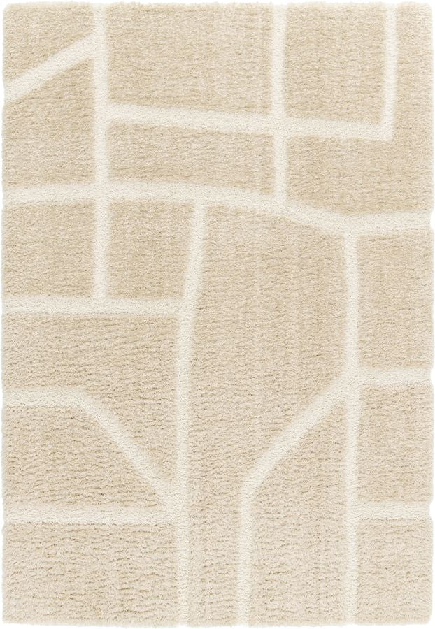 Tapis poils longs MARINA motif graphique - Image 4