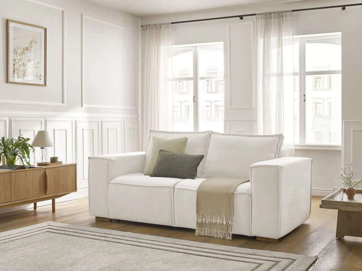 Canapé droit convertible CHELSEA ouverture express tissu texturé - Image 11