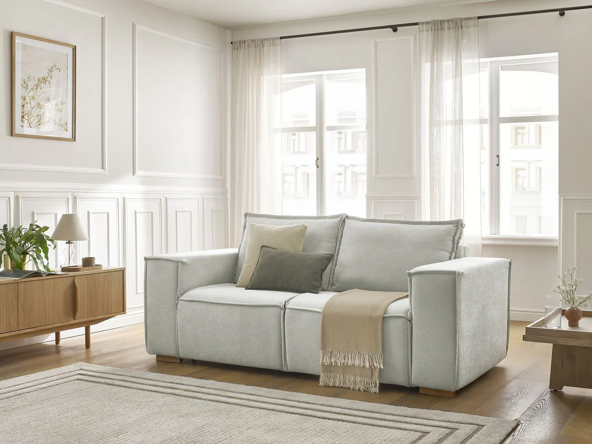 Canapé droit convertible CHELSEA ouverture express tissu texturé - Image 12