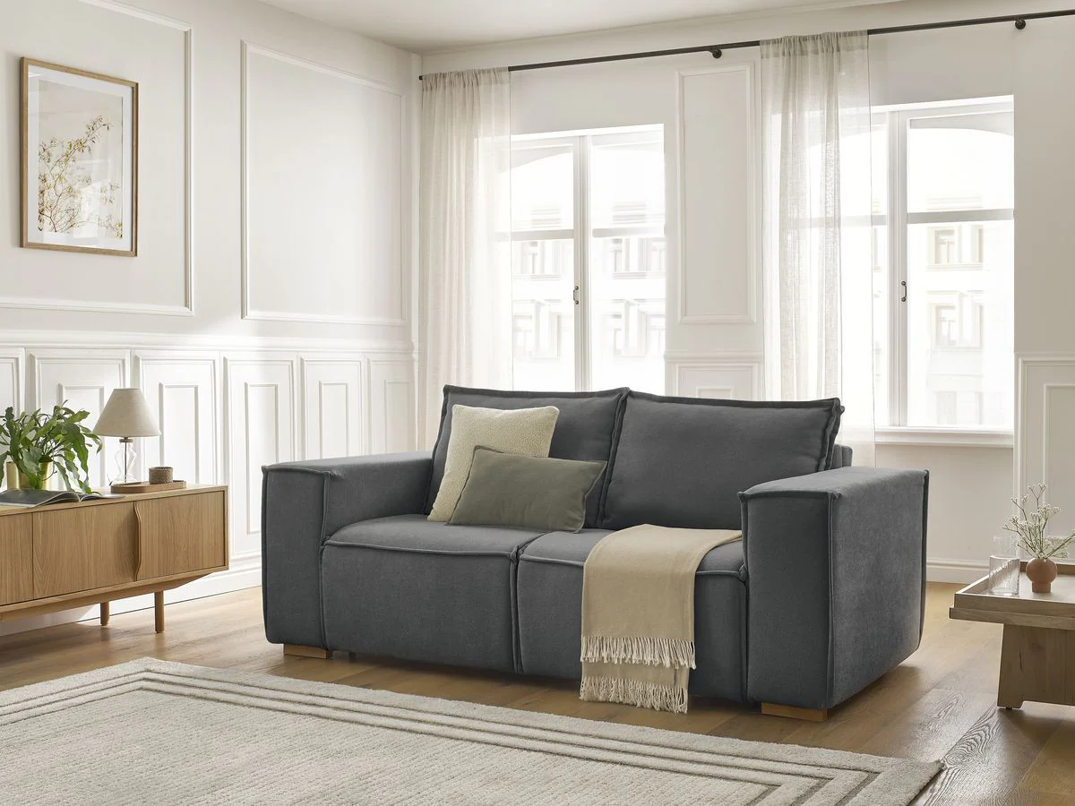 Canapé droit convertible CHELSEA ouverture express tissu texturé - Image 13