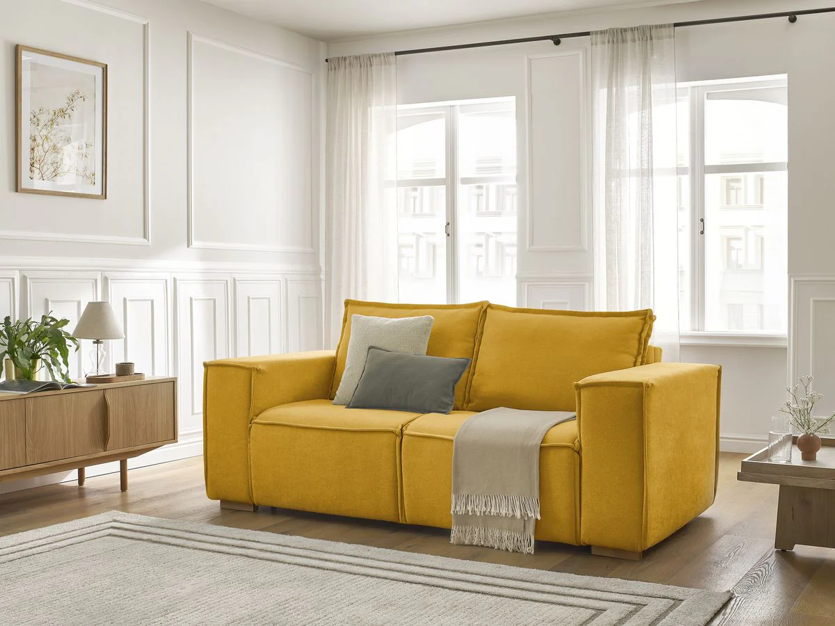 Canapé droit convertible CHELSEA ouverture express tissu texturé - Image 16