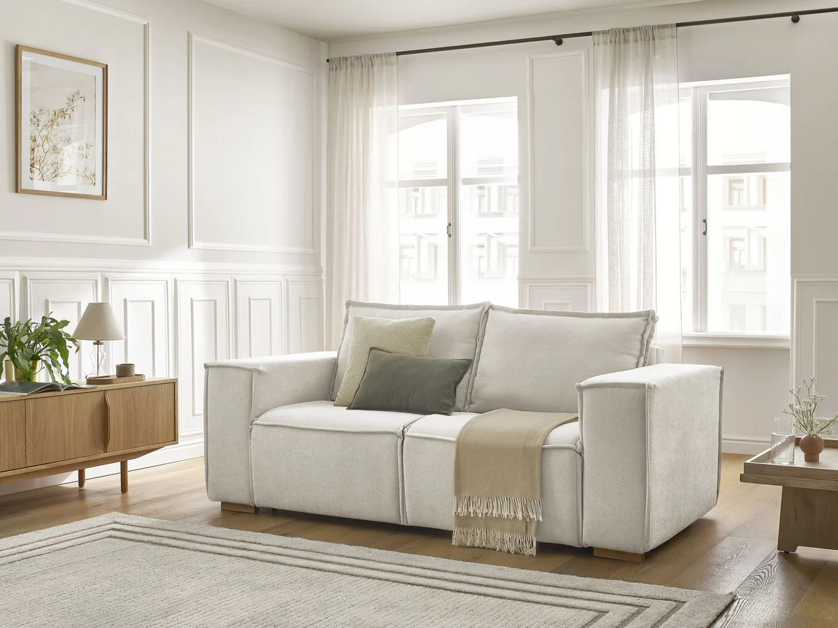 Canapé droit convertible CHELSEA ouverture express tissu texturé - Image 19