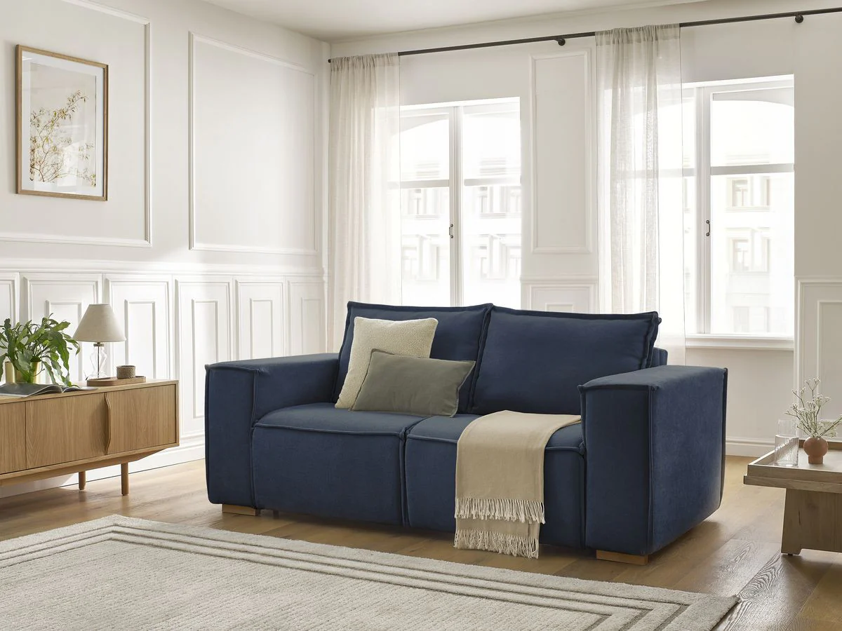 Canapé droit convertible CHELSEA ouverture express tissu texturé - Image 4