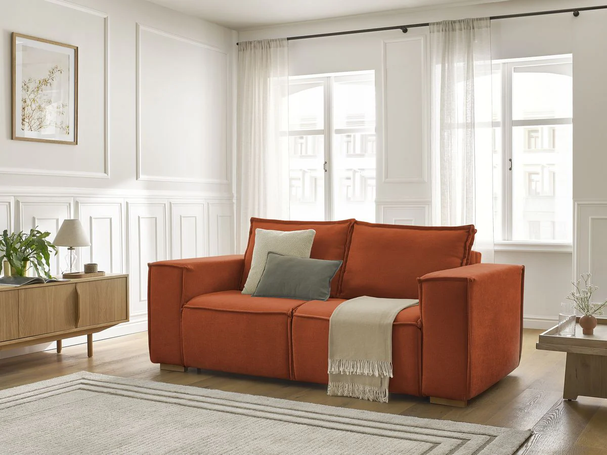 Canapé droit convertible CHELSEA ouverture express tissu texturé - Image 7