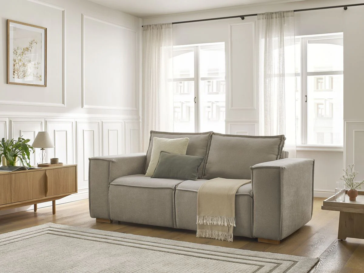 Canapé droit convertible CHELSEA ouverture express tissu texturé - Image 8