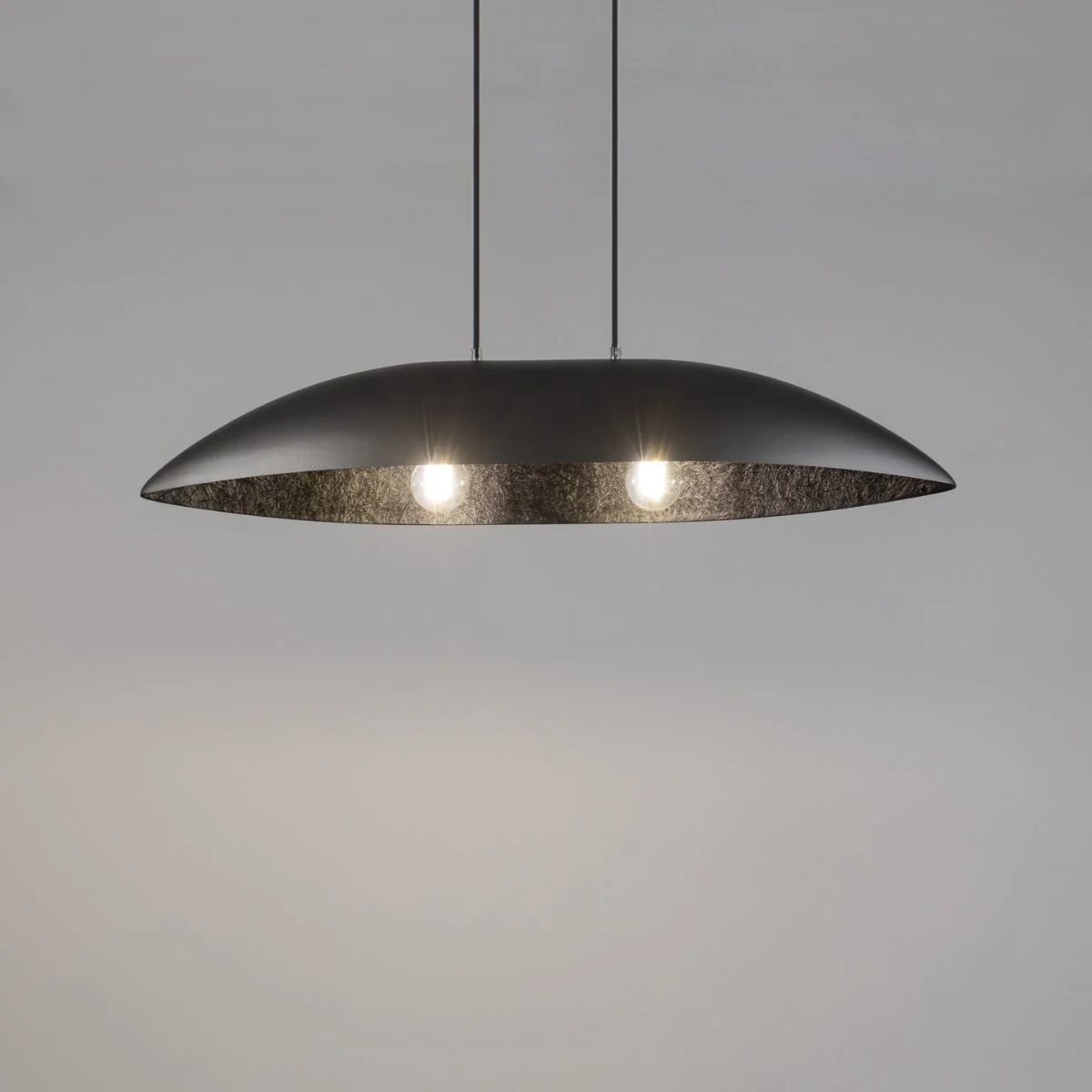 Lustre OREA bicolore gris en acier - Image 3