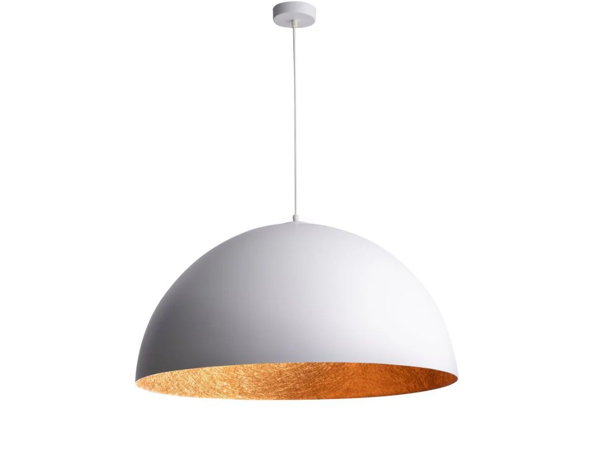 Lustre YSOLDE bicolore blanc en acier - Image 2