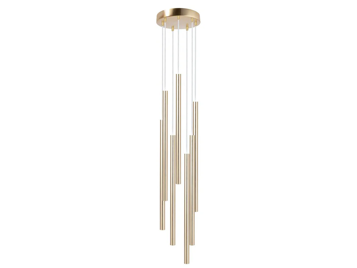 Lustre long KALINA en acier - Image 3