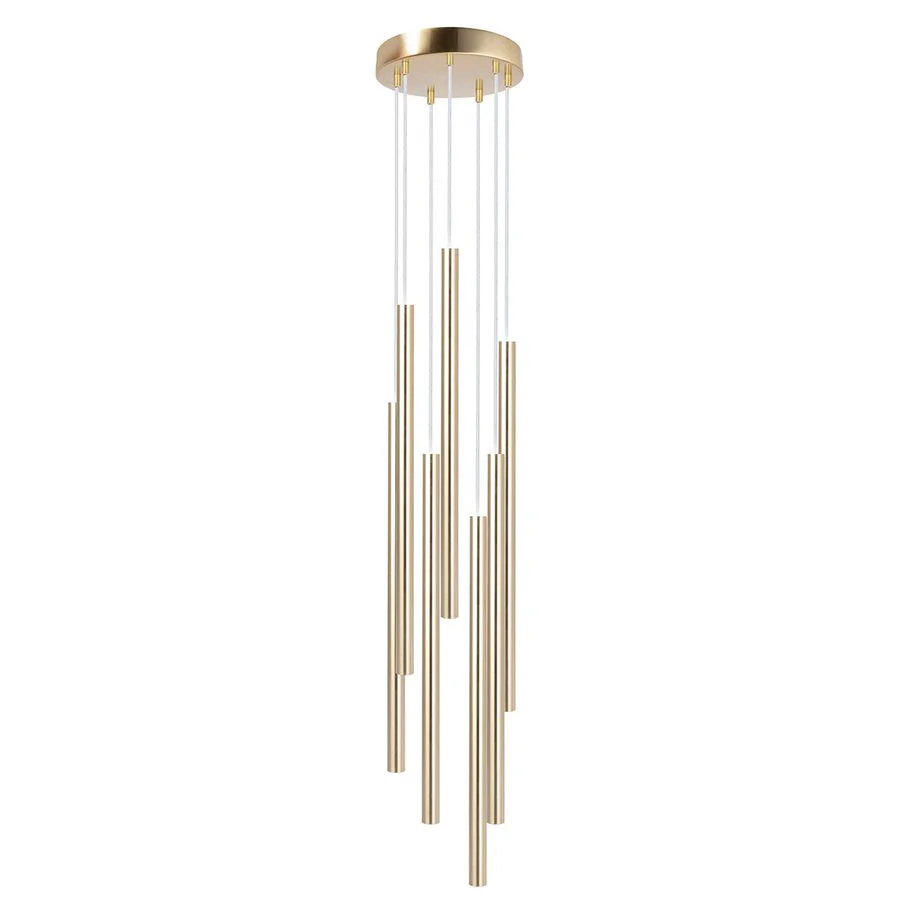 Lustre long KALINA en acier - Image 6