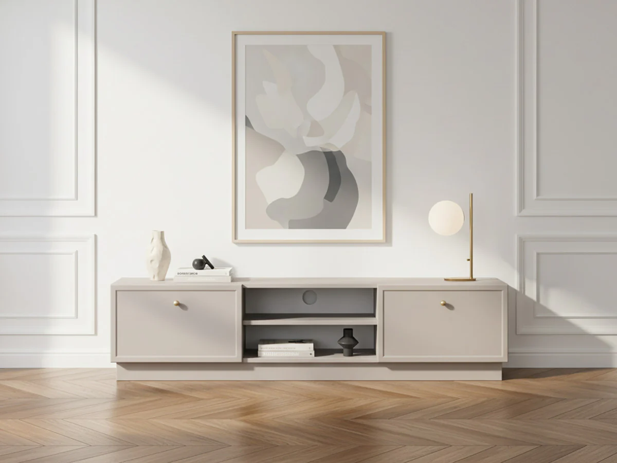 Meuble TV 2 tiroirs 150 cm LORINA
