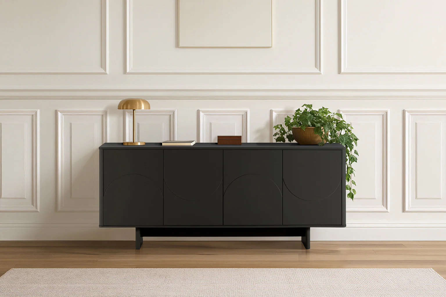Buffet 4 portes 180 cm ESTEBAN formes géométriques - Image 3