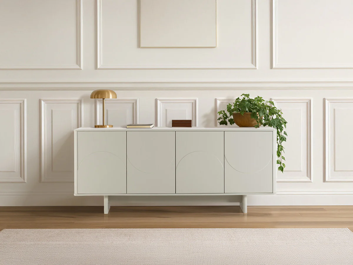 Buffet 4 portes 180 cm ESTEBAN formes géométriques - Image 4