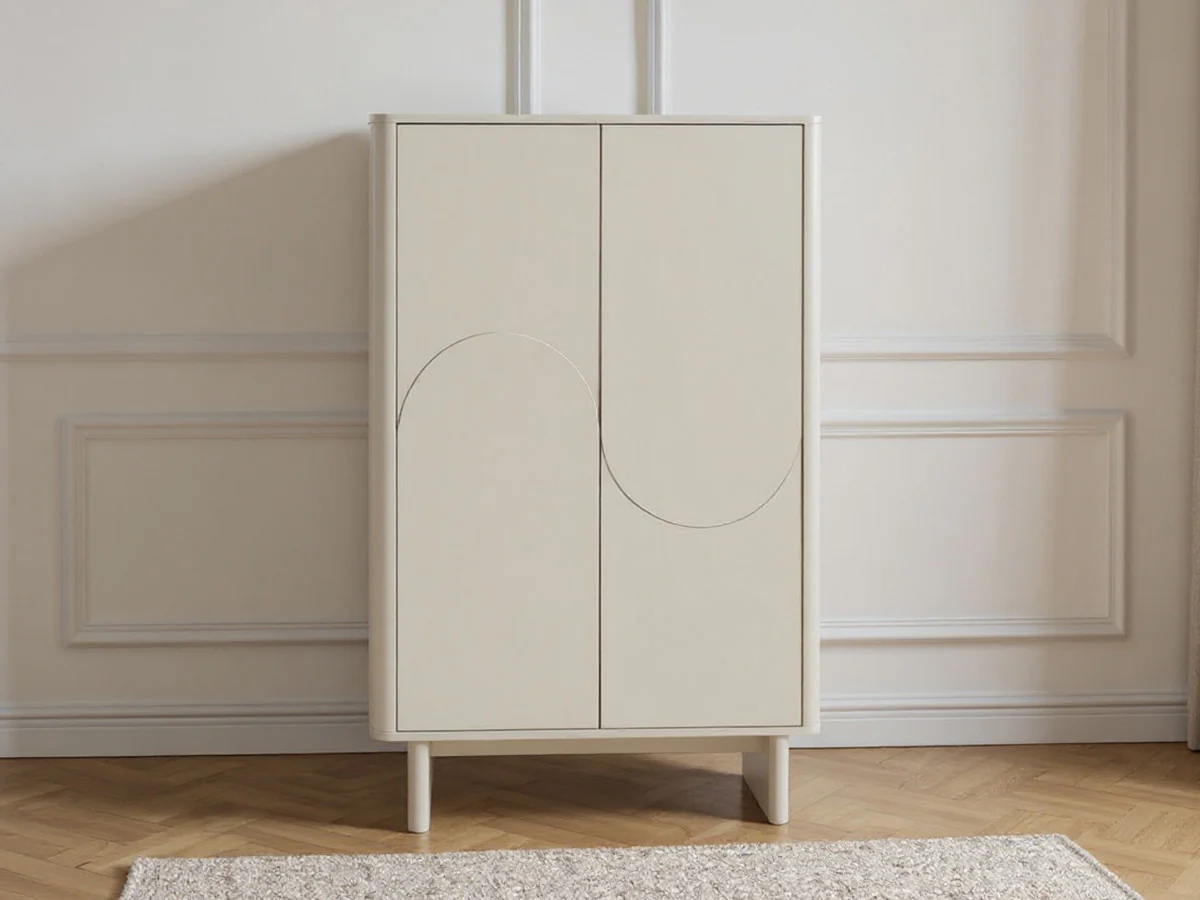 Buffet haut 2 portes 80 cm ESTEBAN formes géométriques - Image 3