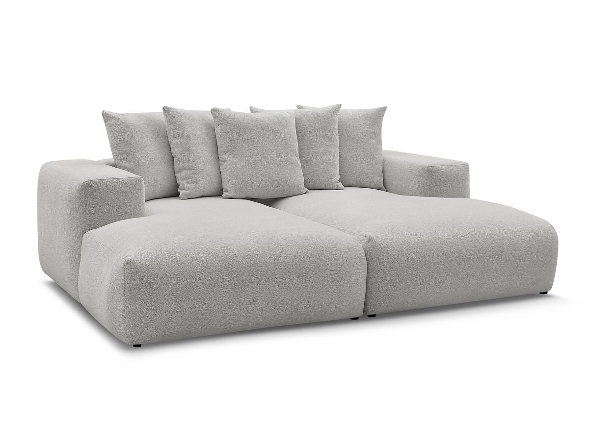 Canapé droit fixe 4 places VOLTAIRE assise profonde tissu chiné - Image 16