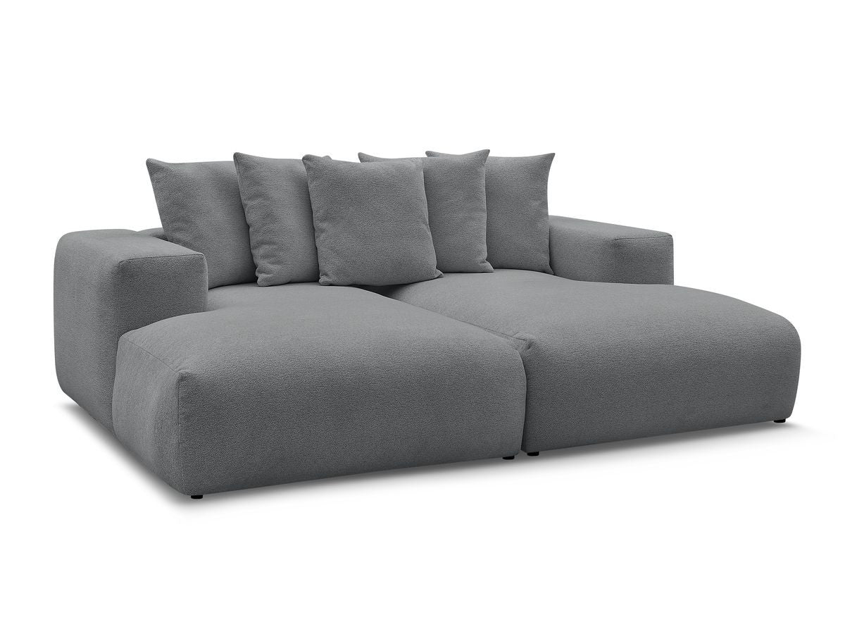 Canapé droit fixe 4 places VOLTAIRE assise profonde tissu chiné - Image 8