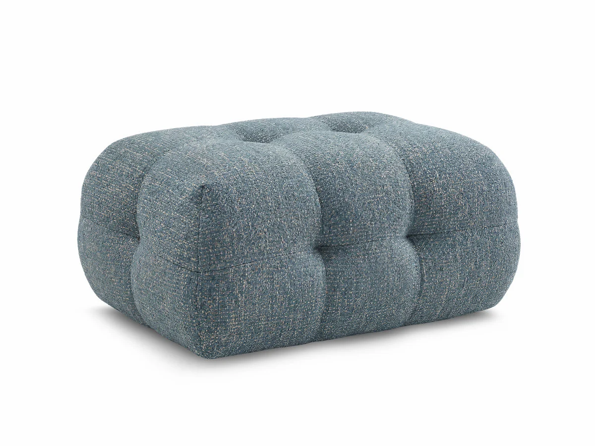 Pouf petit LAURA tissu chiné - Image 7