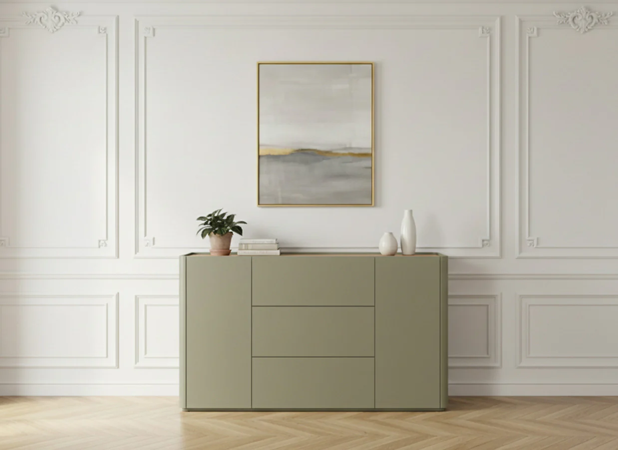 Buffet 2 portes 3 tiroirs 150 cm ANYRA - Image 4