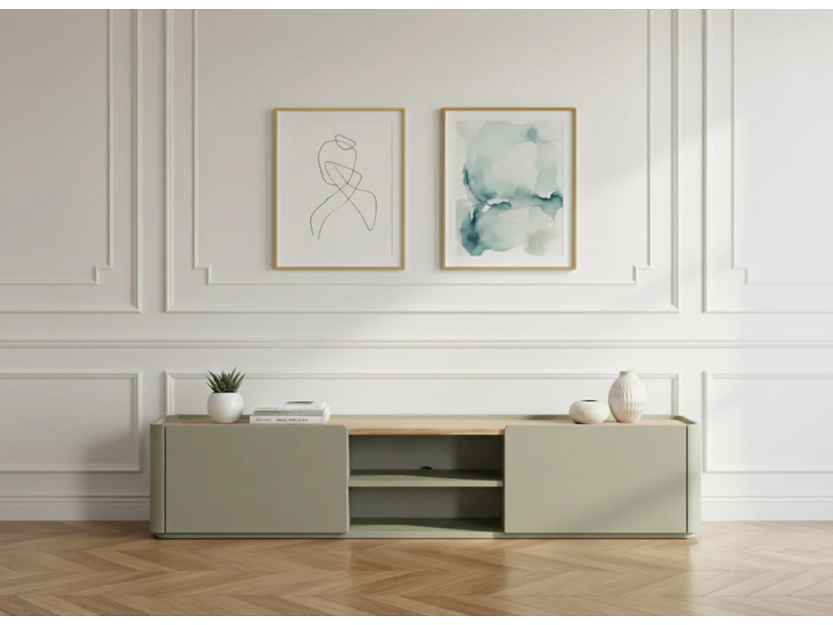 Meuble TV 1 porte 1 tiroir 220 cm ANYRA