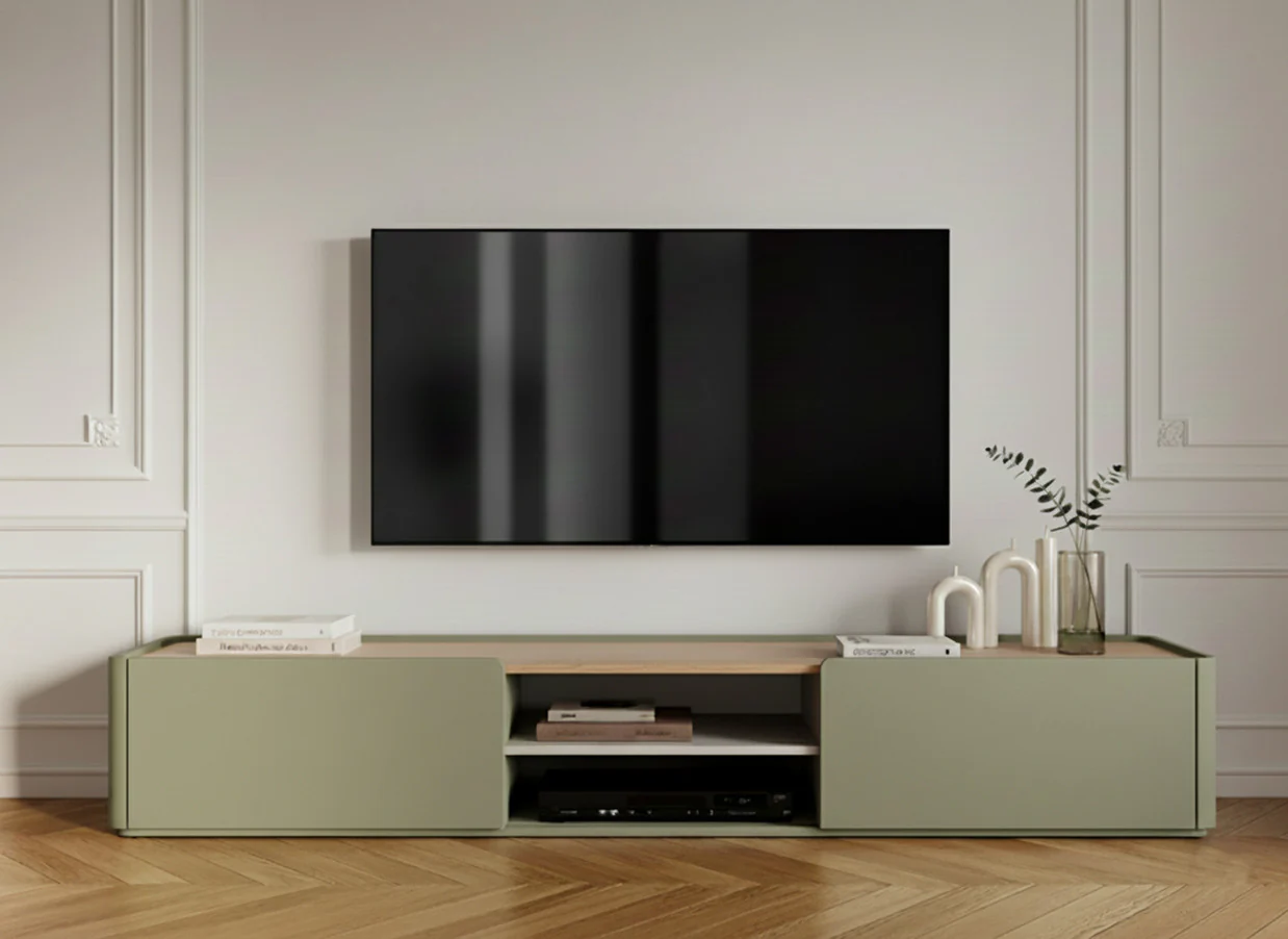 Meuble TV 1 porte 1 tiroir 170 cm ANYRA - Image 3
