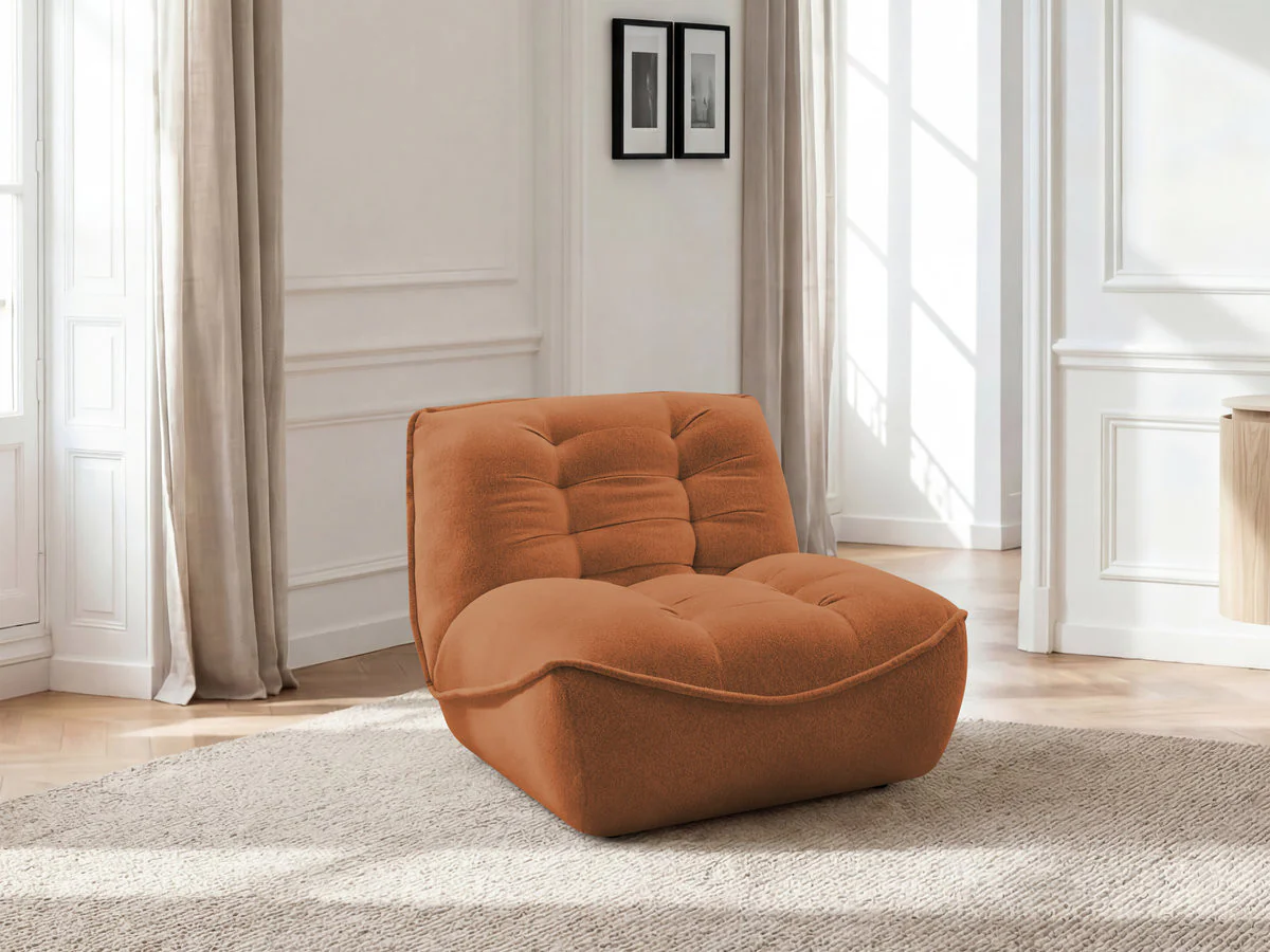 Chauffeuse 1 place pour canapé modulable SERENA tissu chiné