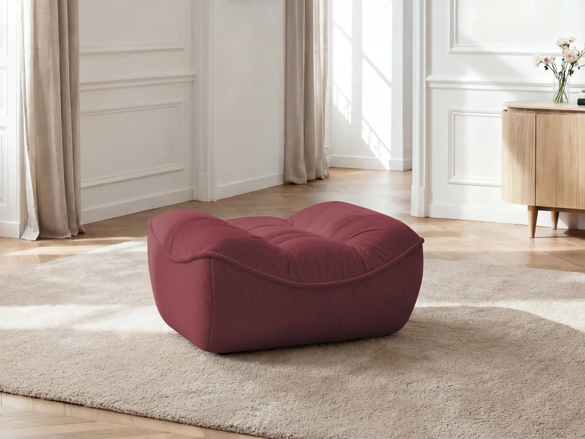Pouf SERENA tissu chiné - Image 3