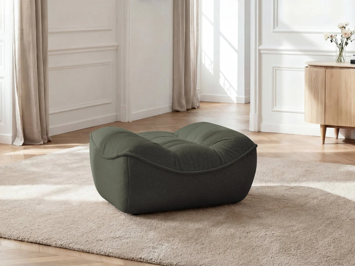 Pouf SERENA tissu chiné - Image 6