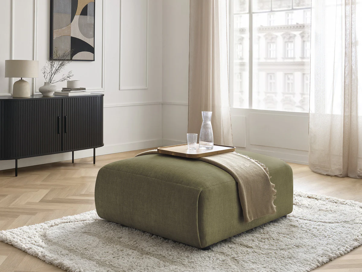 Pouf grand JANA tissu velours - Image 13