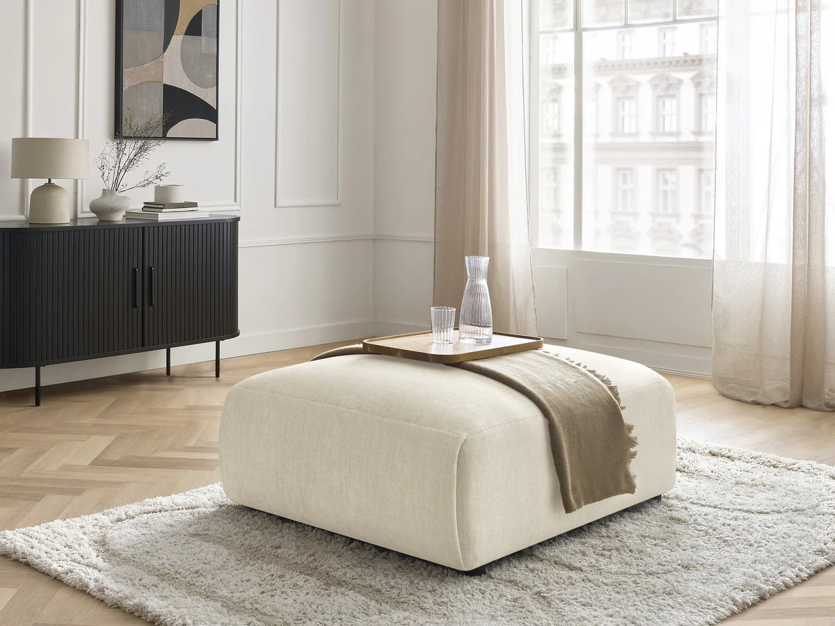 Pouf grand JANA tissu velours - Image 9