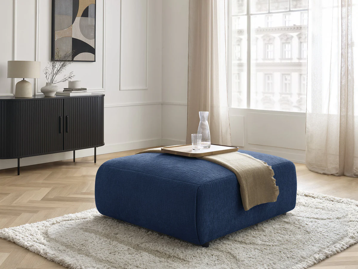 Pouf grand  JANA tissu texturé - Image 10