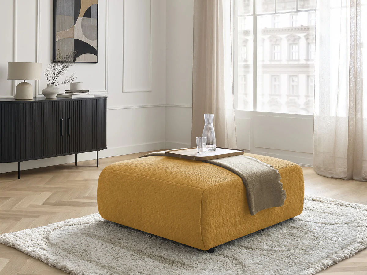 Pouf grand  JANA tissu texturé - Image 9