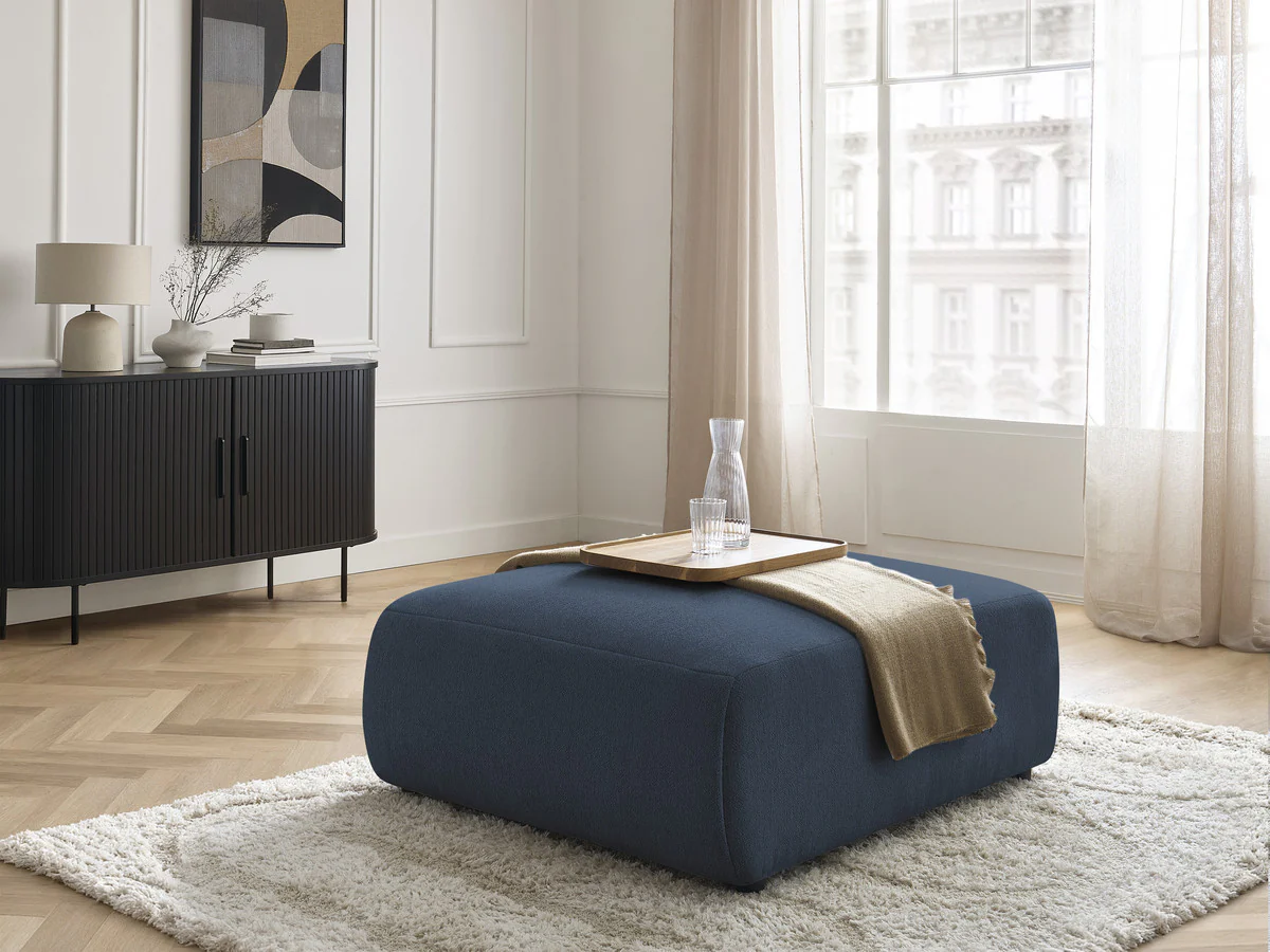 Pouf grand JANA tissu chiné - Image 18