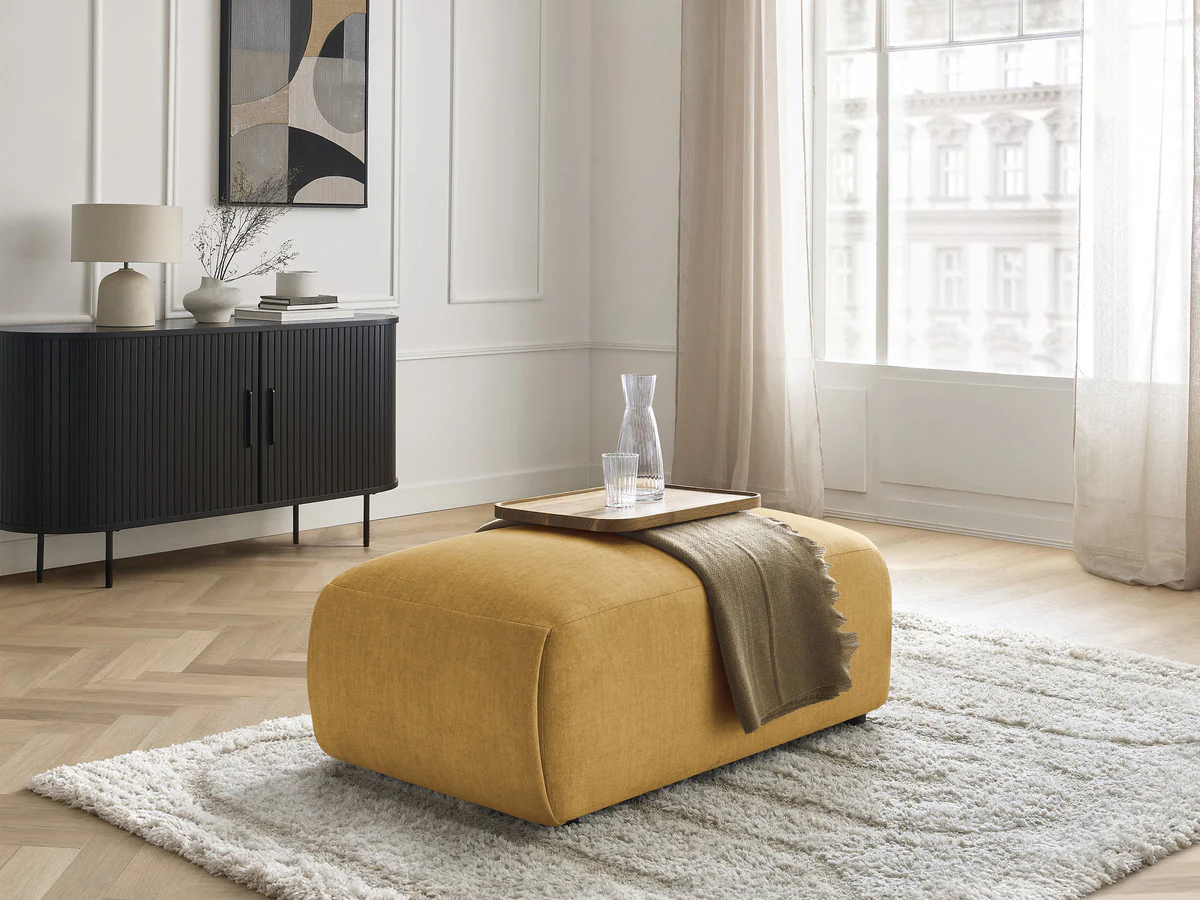 Pouf petit  JANA tissu velours - Image 12