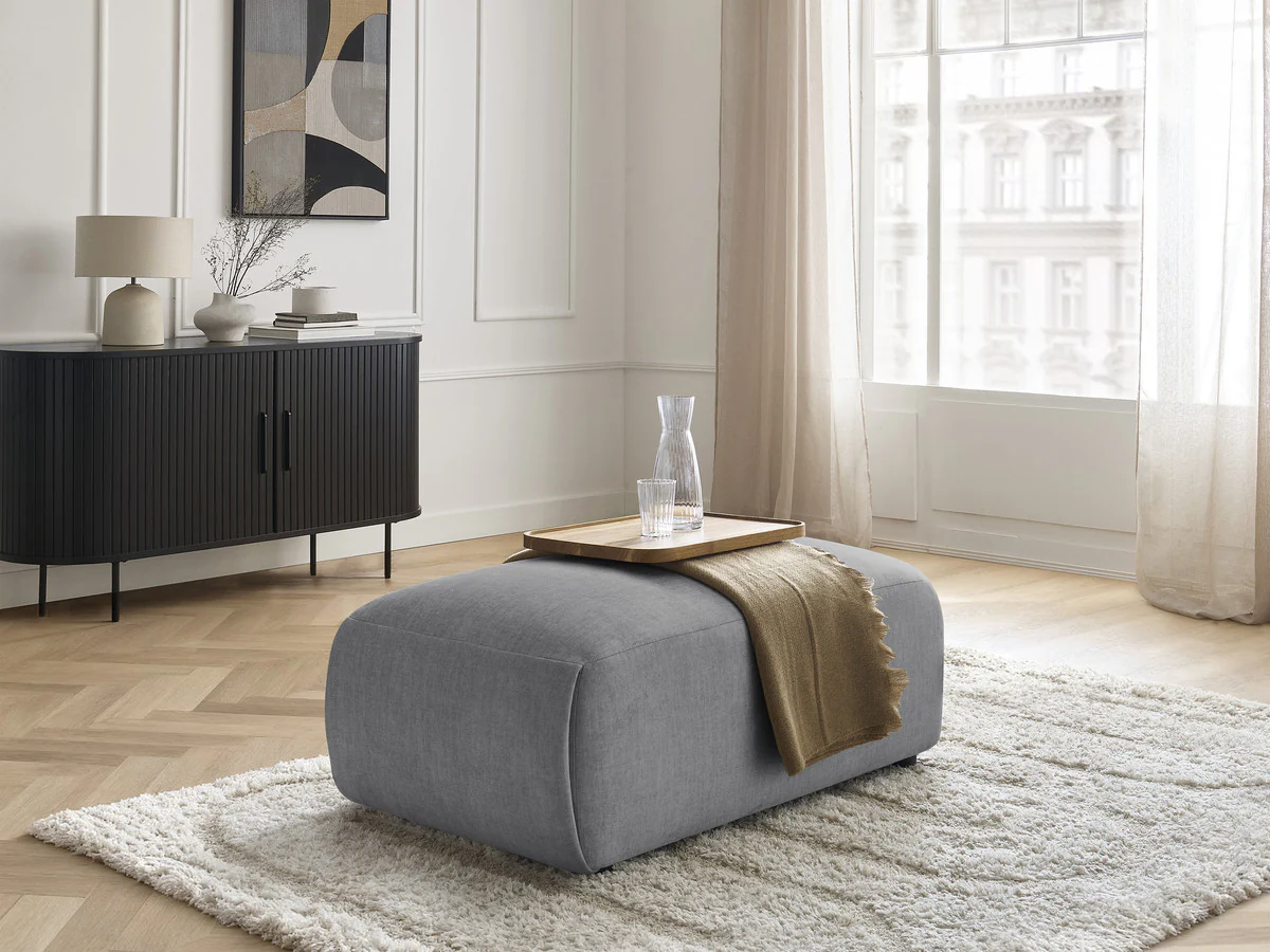 Pouf petit  JANA tissu velours - Image 16