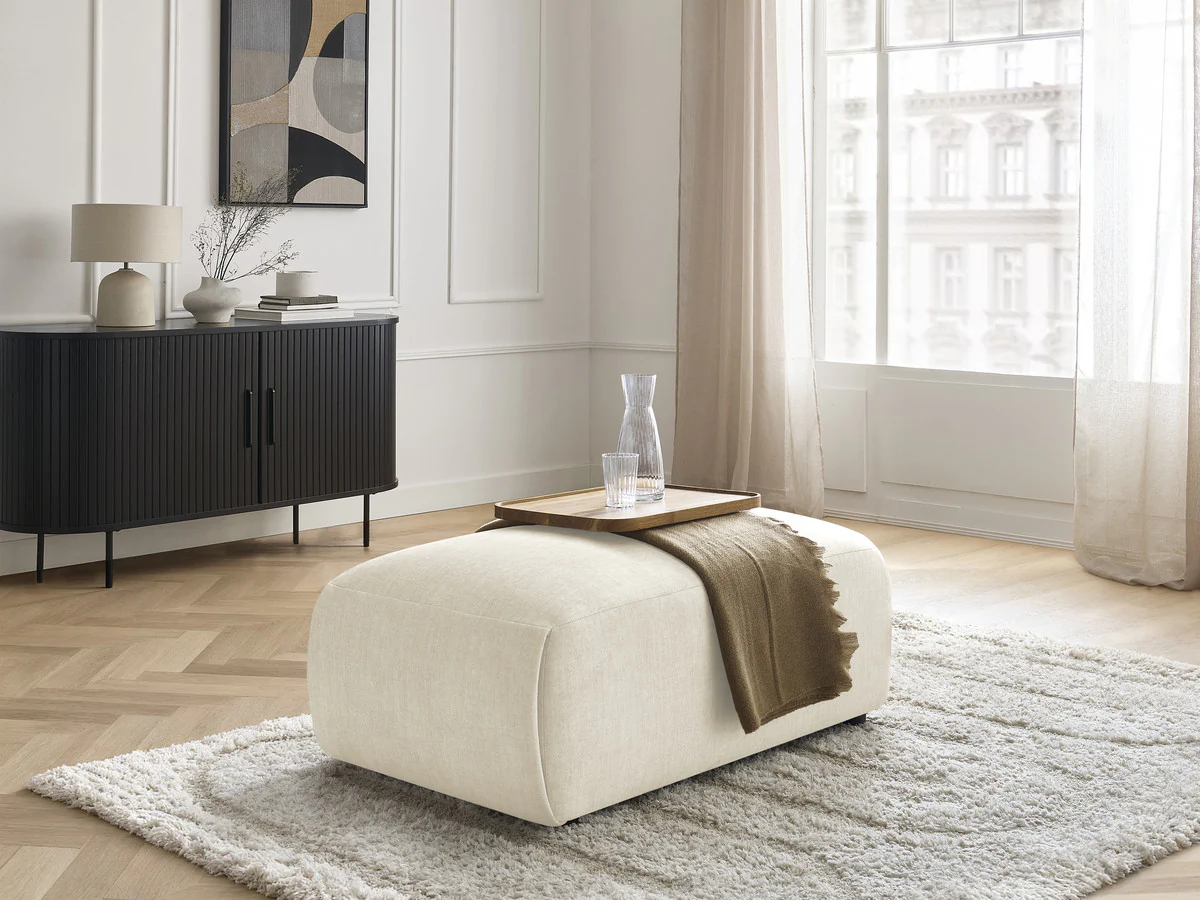 Pouf petit  JANA tissu velours - Image 9