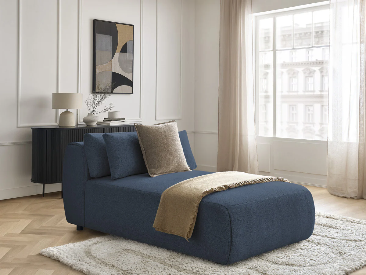 Méridienne avec têtière pour canapé modulable JANA tissu chiné - Image 18