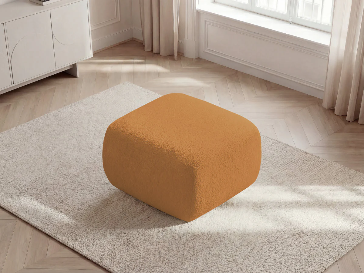 Pouf MONTAIGNE tissu bouclette - Image 5