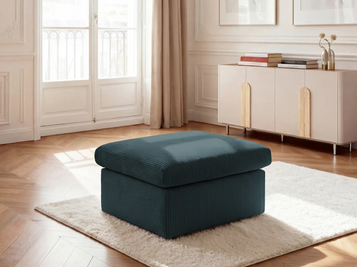 Pouf ENORE tissu velours côtelé - Image 18