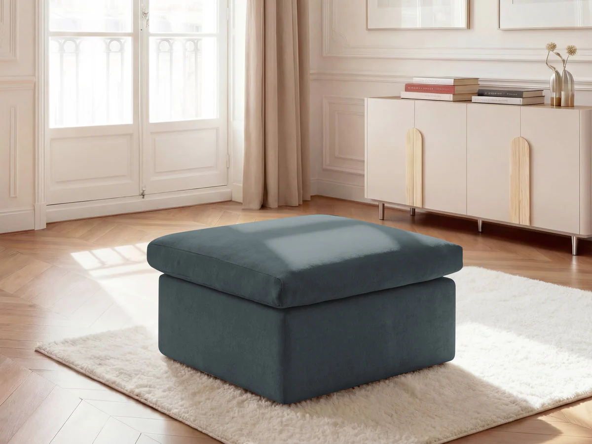 Pouf ENORE tissu lisse - Image 4