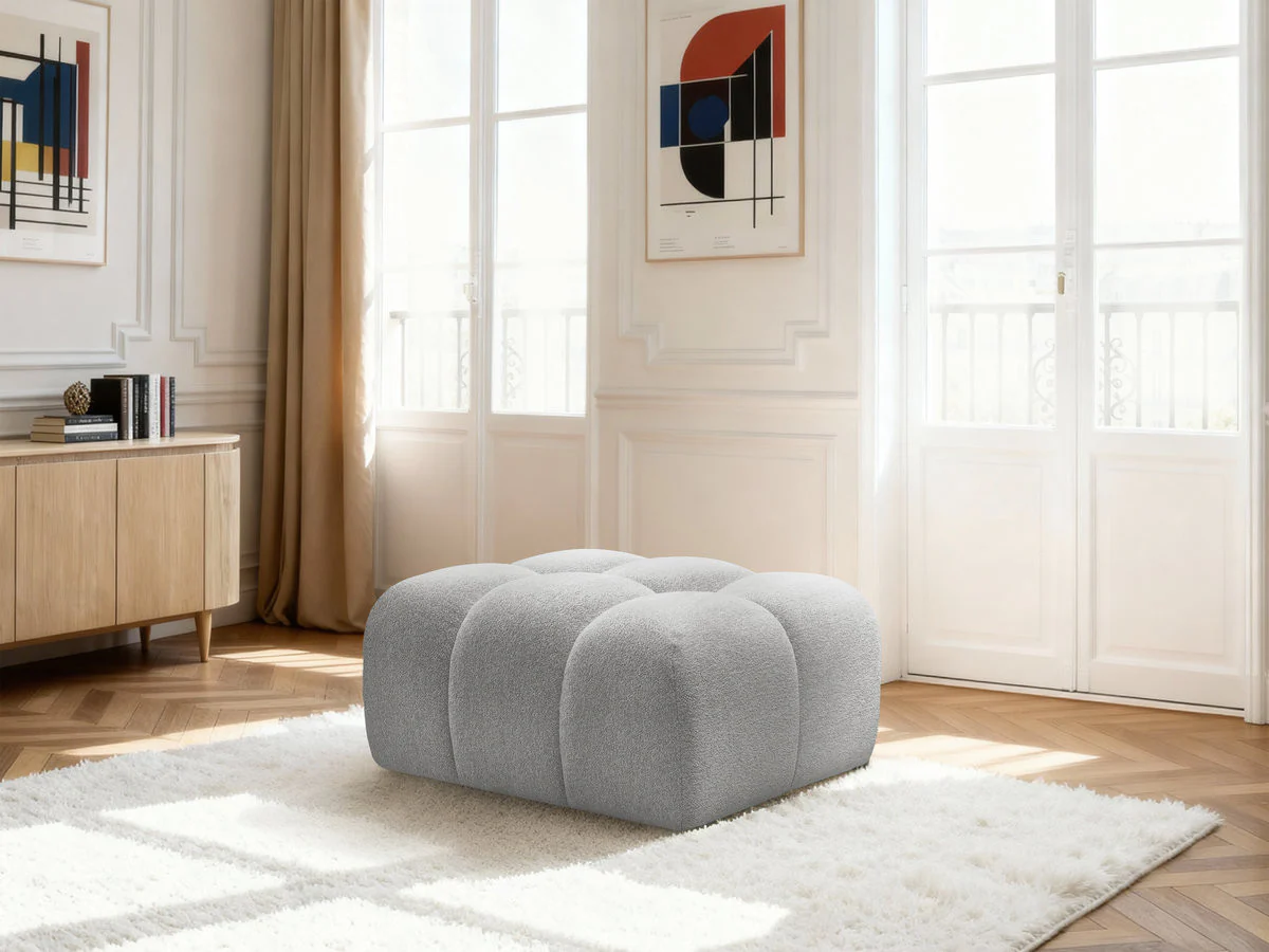 Pouf MELISSE tissu chiné - Image 13