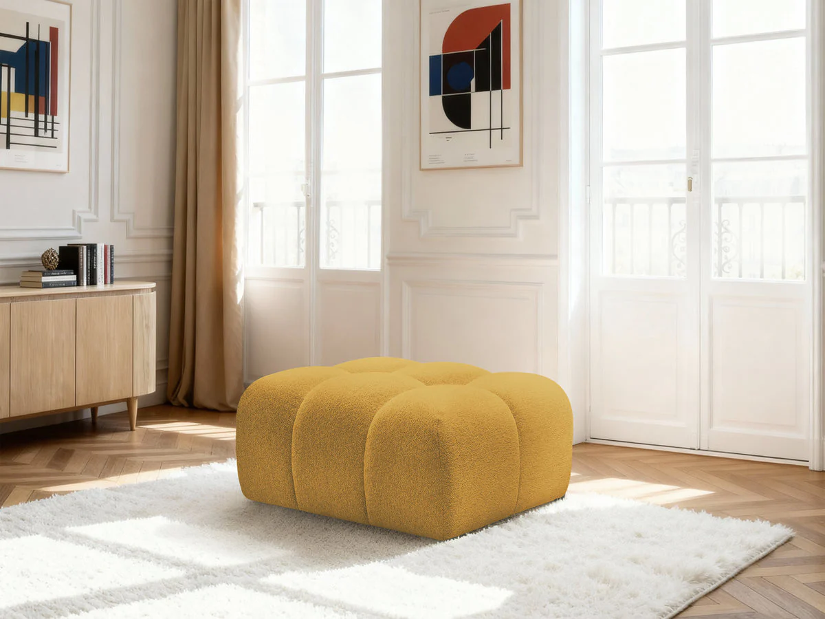 Pouf MELISSE tissu chiné - Image 16