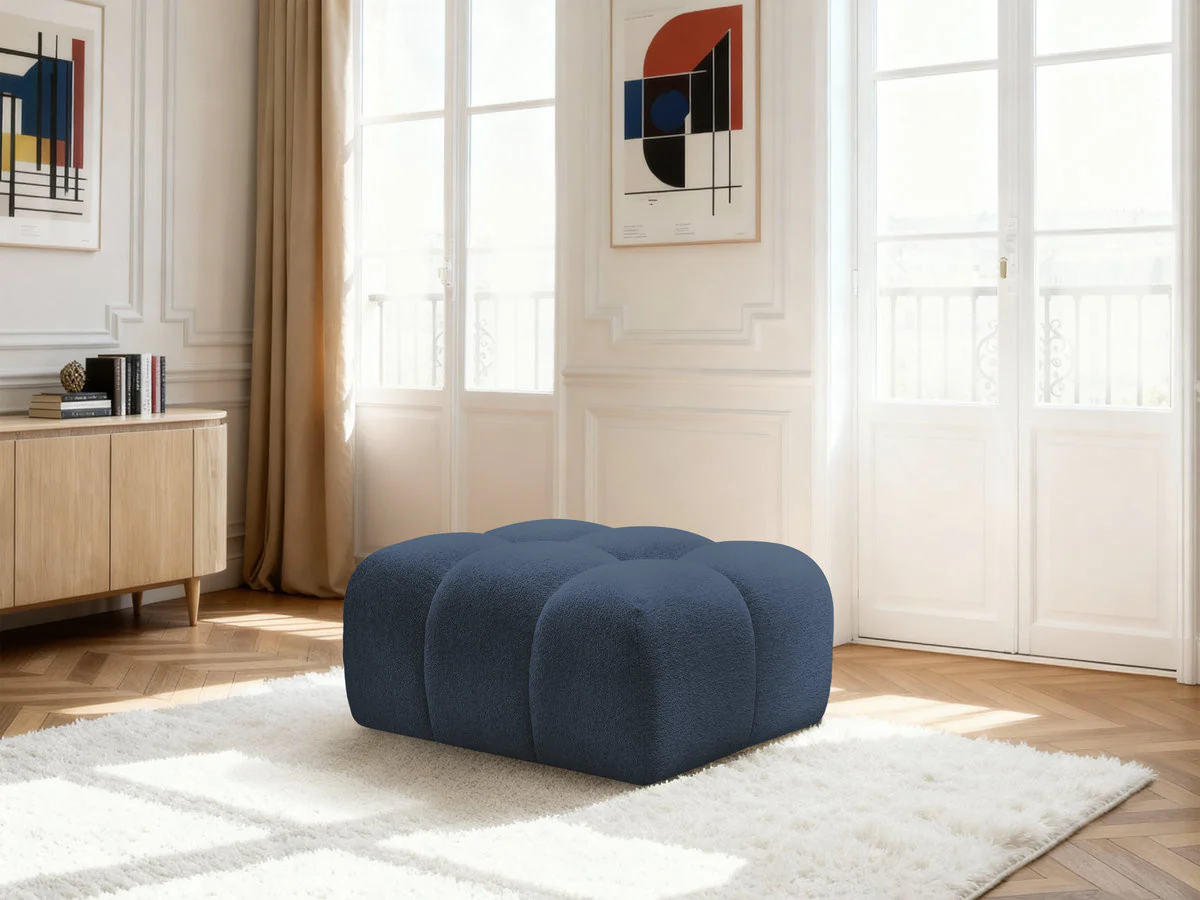 Pouf MELISSE tissu chiné - Image 5
