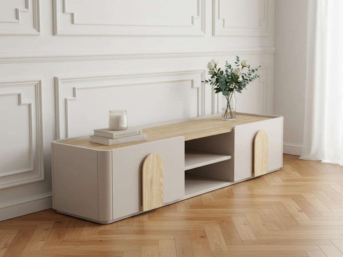 Meuble TV 1 porte 1 tiroir 170 cm ENYRA - Image 2
