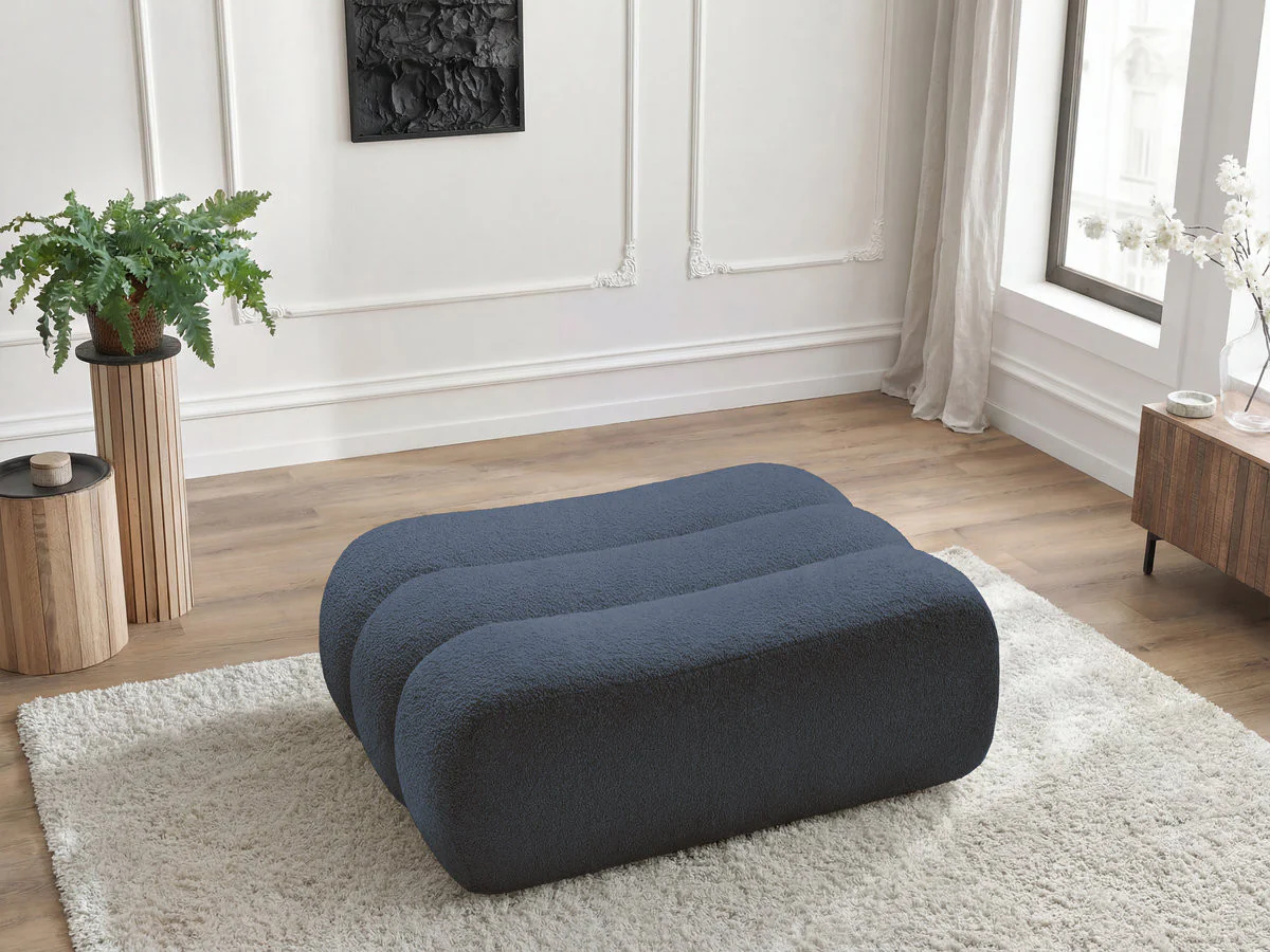 Pouf AZRA tissu bouclette - Image 7