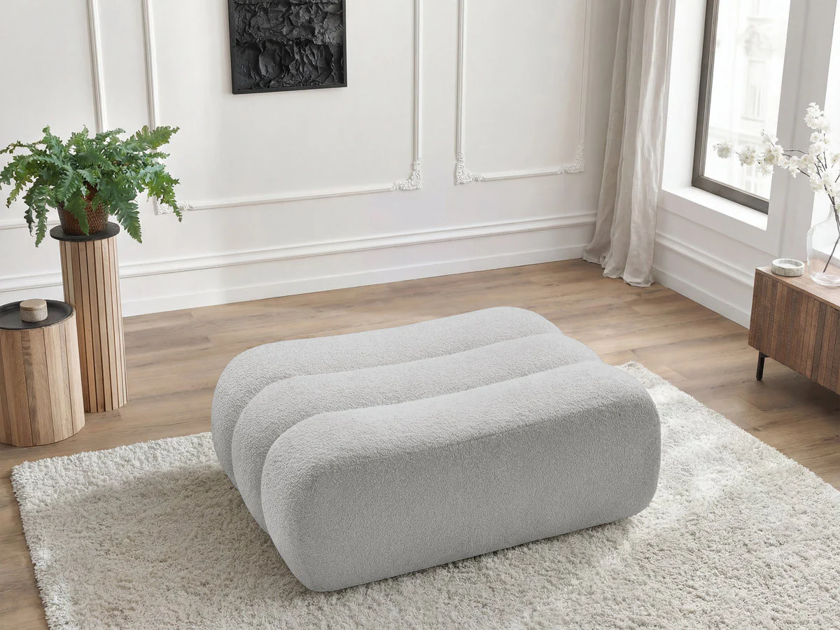 Pouf AZRA tissu bouclette - Image 8